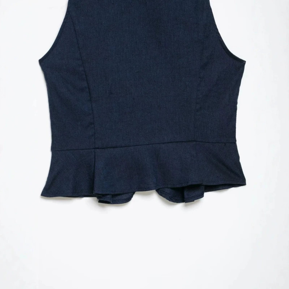 ZARA Chic Knot Detail Vest Top with Mini Skirt Hem
